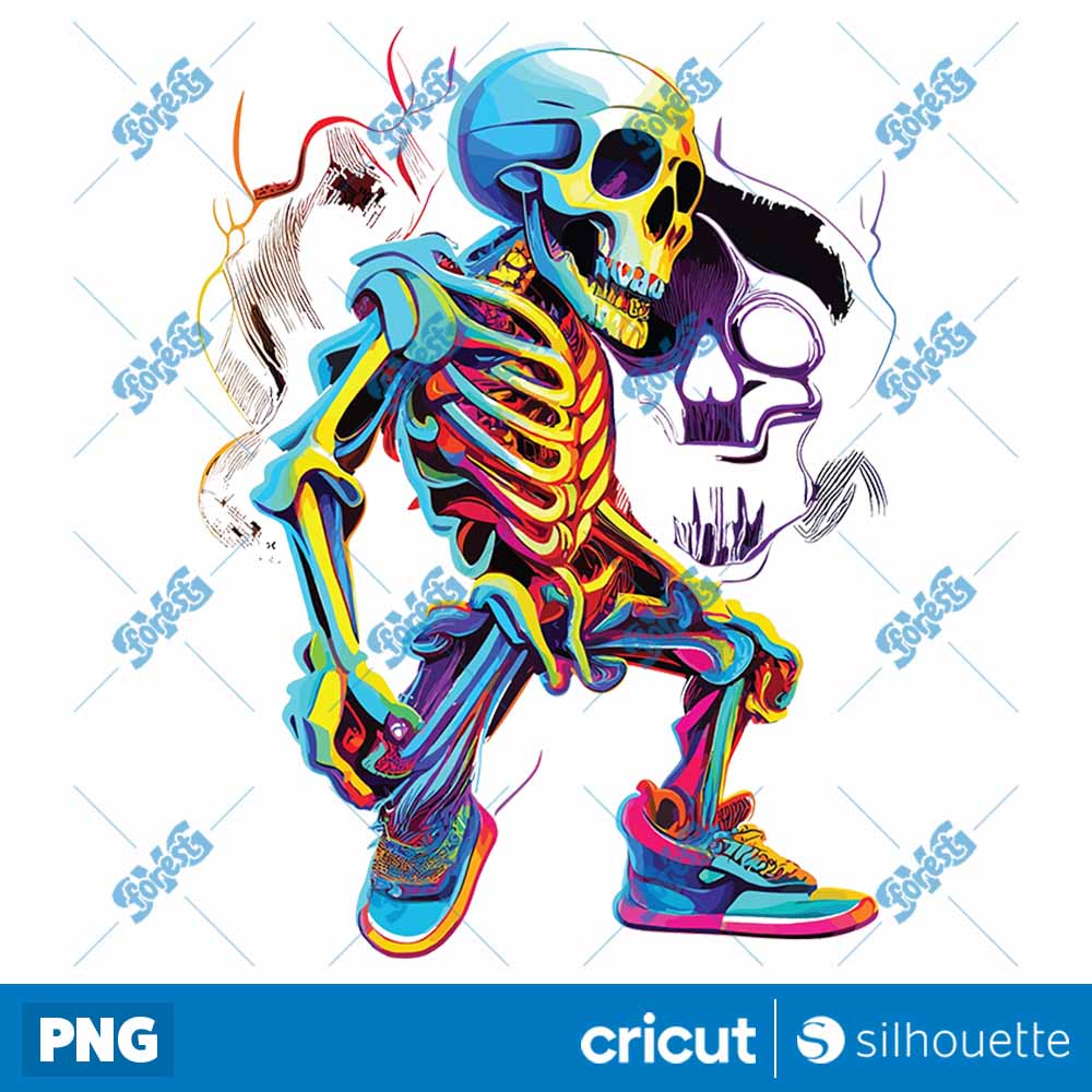 Colorful Skull PNG