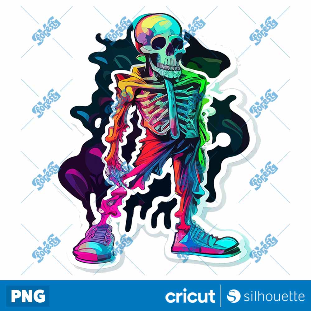 Colorful Skull PNG