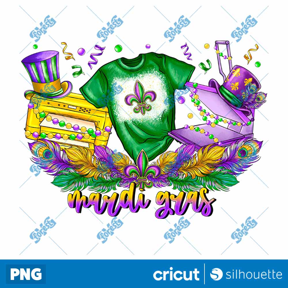 Crafting Mardi Gras PNG