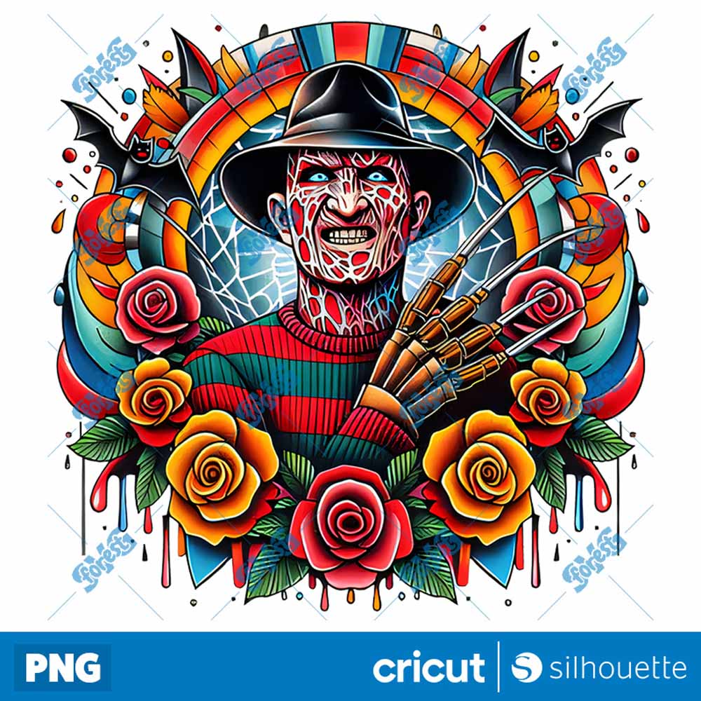 Freddy Krueger Horror
  Halloween Movies Slashers Tattoo Designs PNG