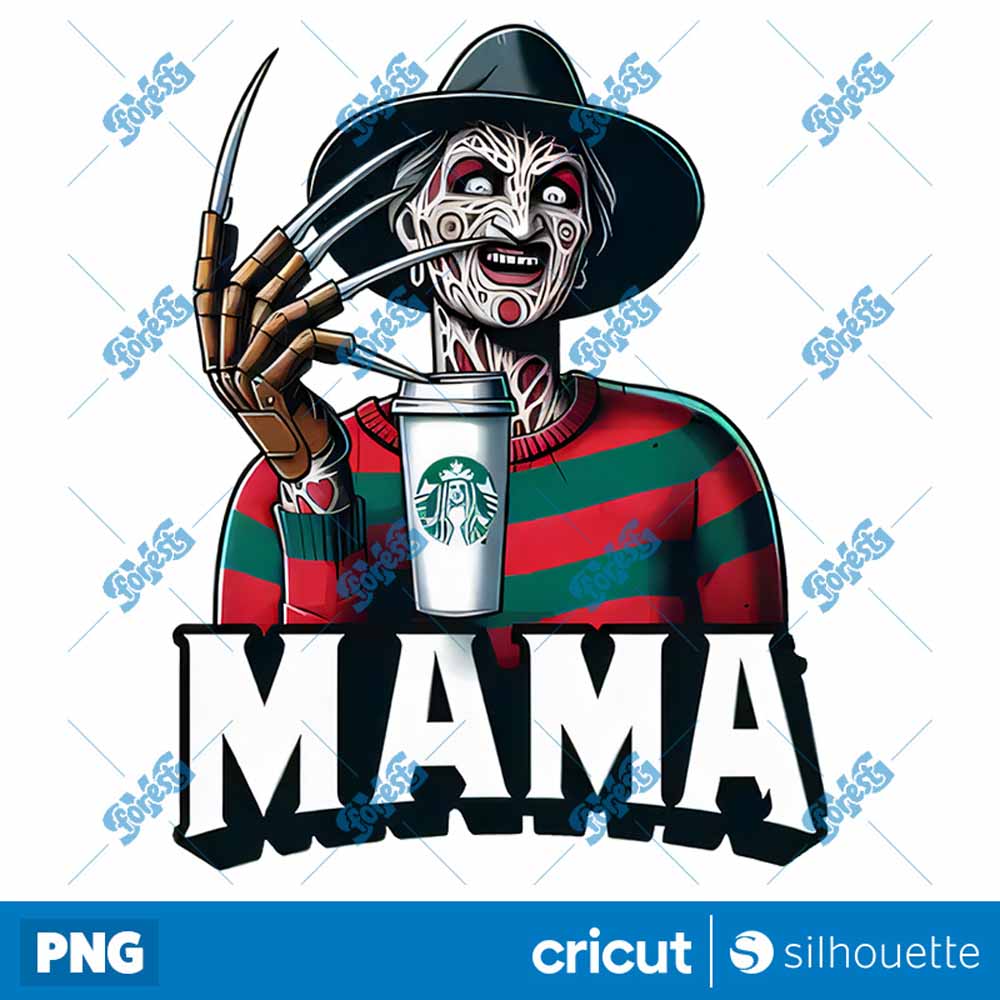 Freddy Mama Halloween Mom
  Mothers Day PNG