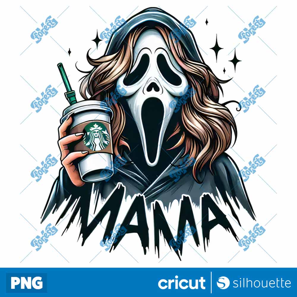 Ghostface Mama Halloween Mom
  Mothers Day PNG