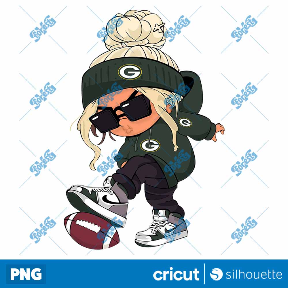 Green Bay Packers Cool Girl
  NFL Football Teams PNG