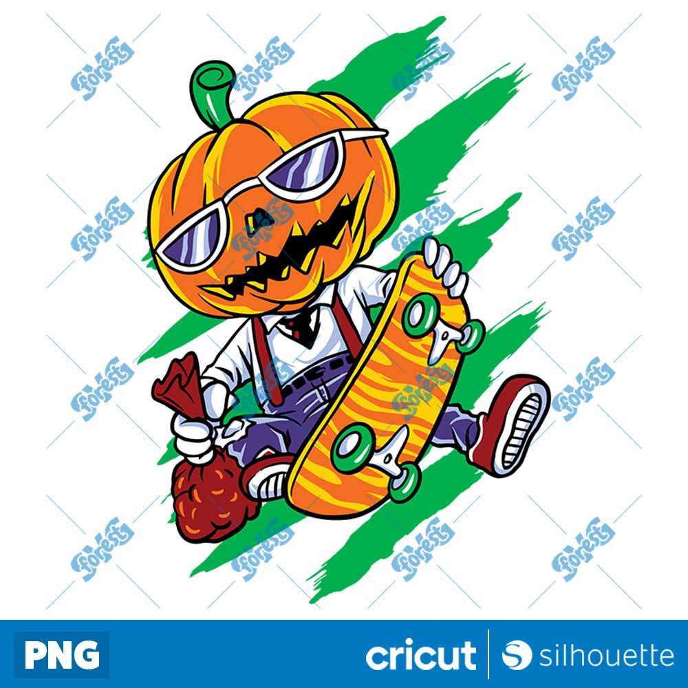 Halloween Pumpkin Ride Skate
  Halloween PNG