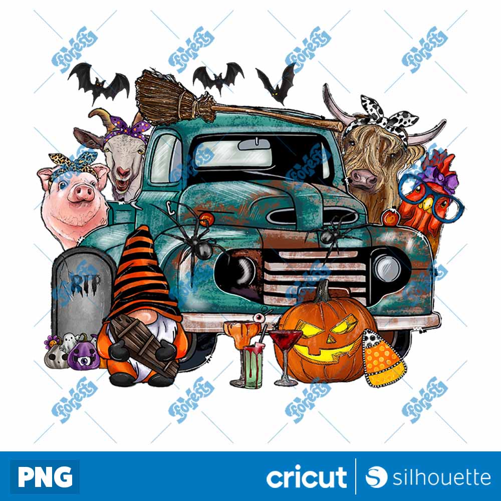 Halloween Truck Animals
  Halloween PNG