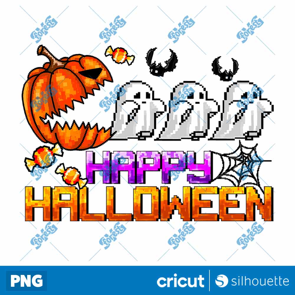 Happy Halloween Pixel
  Halloween PNG