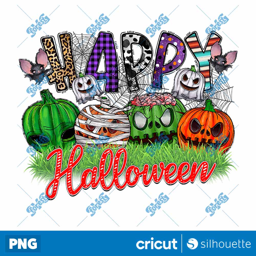 Happy Halloween Pumpkins
  Halloween PNG