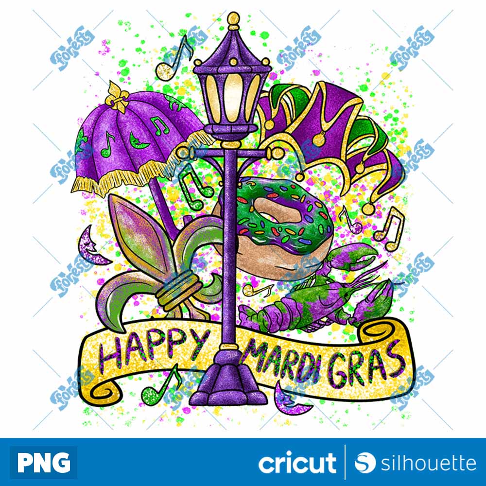 Happy Mardi Gras PNG