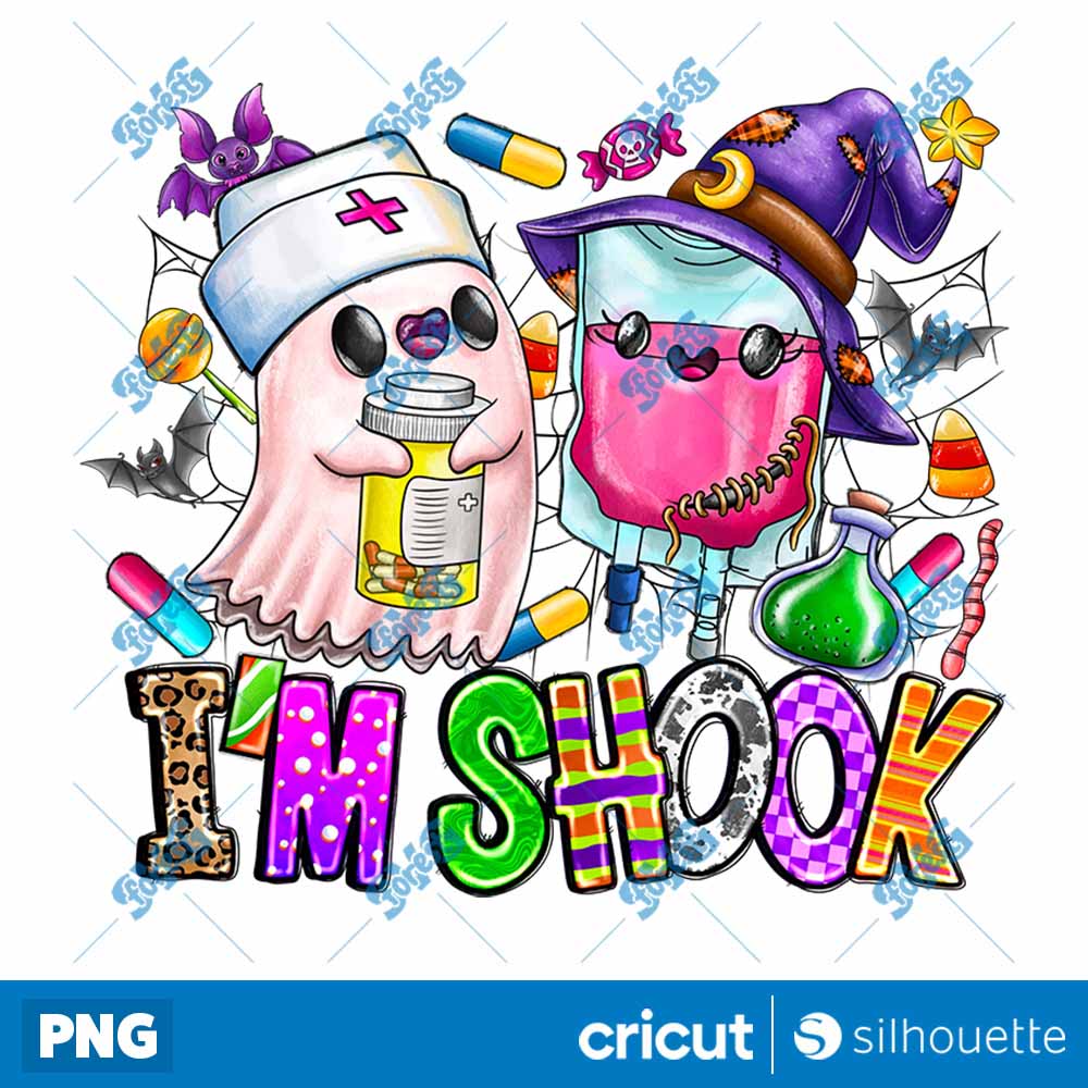 Im Shook Halloween Nurse Ghost
  Halloween PNG