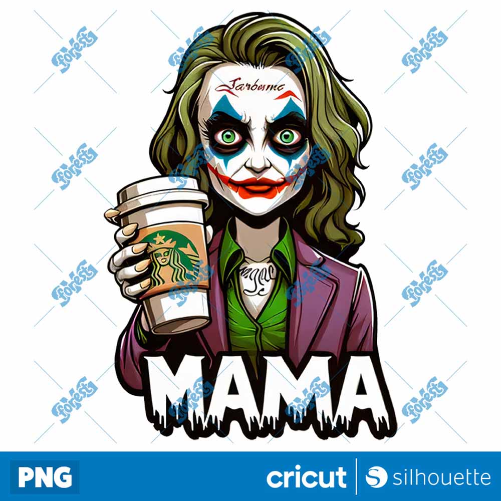 Joker Mama Halloween Mom
  Mothers Day PNG