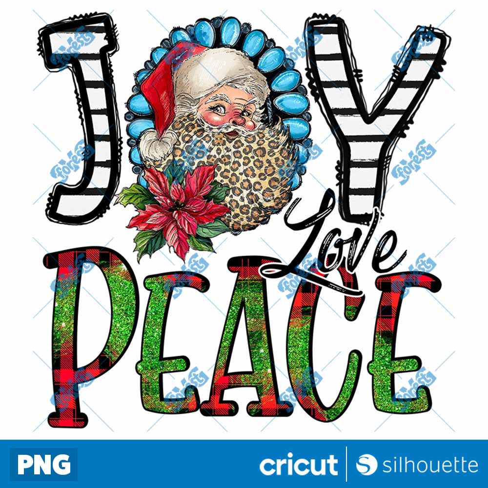 Joy Love Peace Christmas PNG