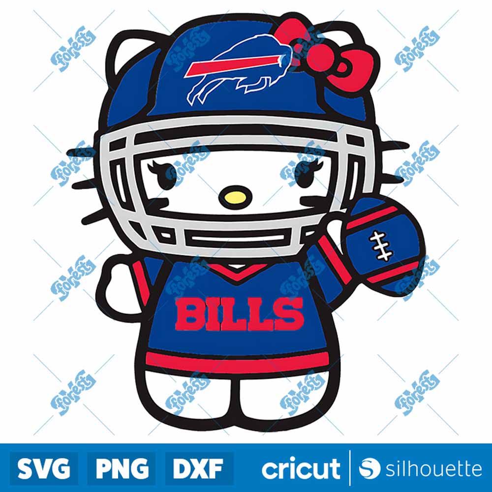 Kitty Kawaii Sports Bills
  Football SVG