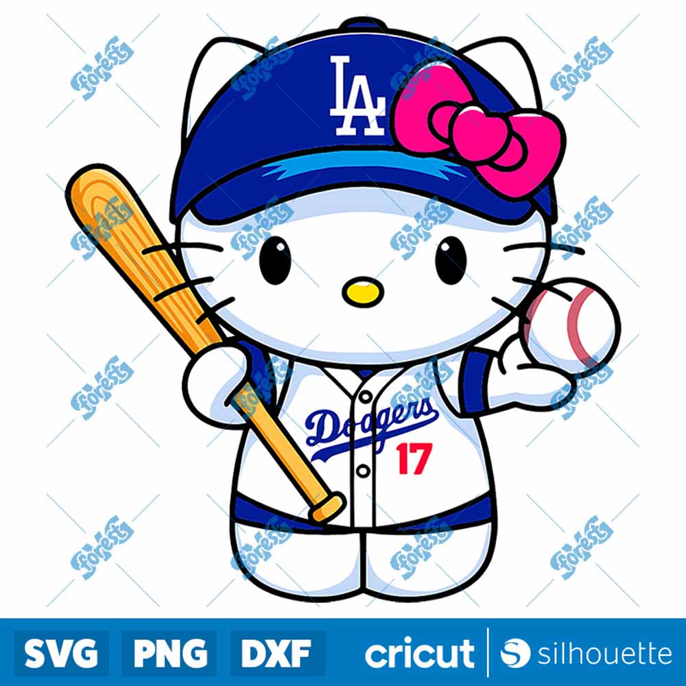 LA Dodgers Hello Kitty MLB
  Team SVG