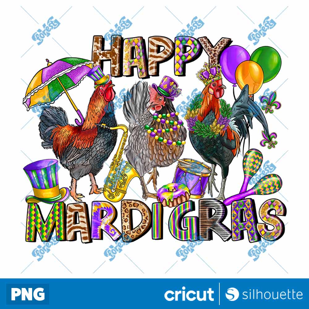 Mardi Gras Chicken PNG