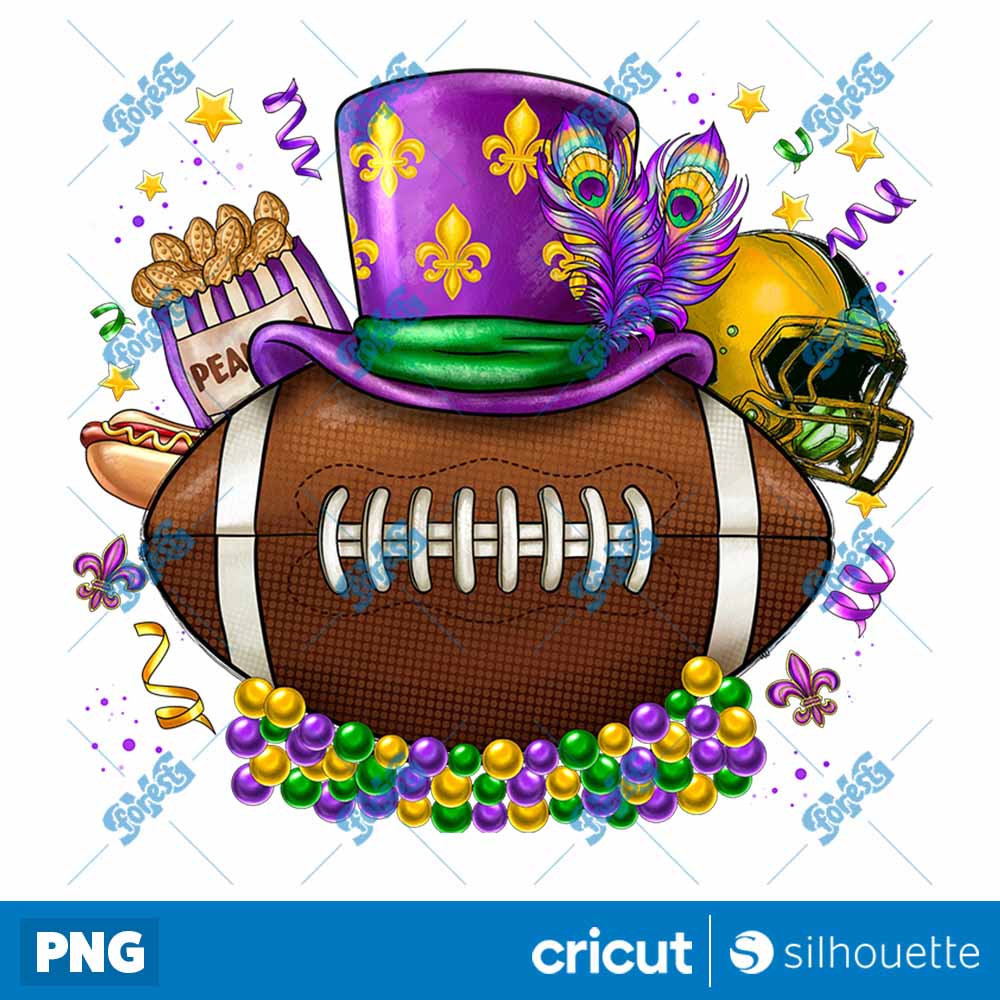 Mardi Gras Football PNG