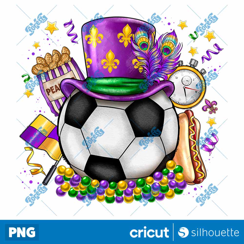 Mardi Gras Soccer PNG