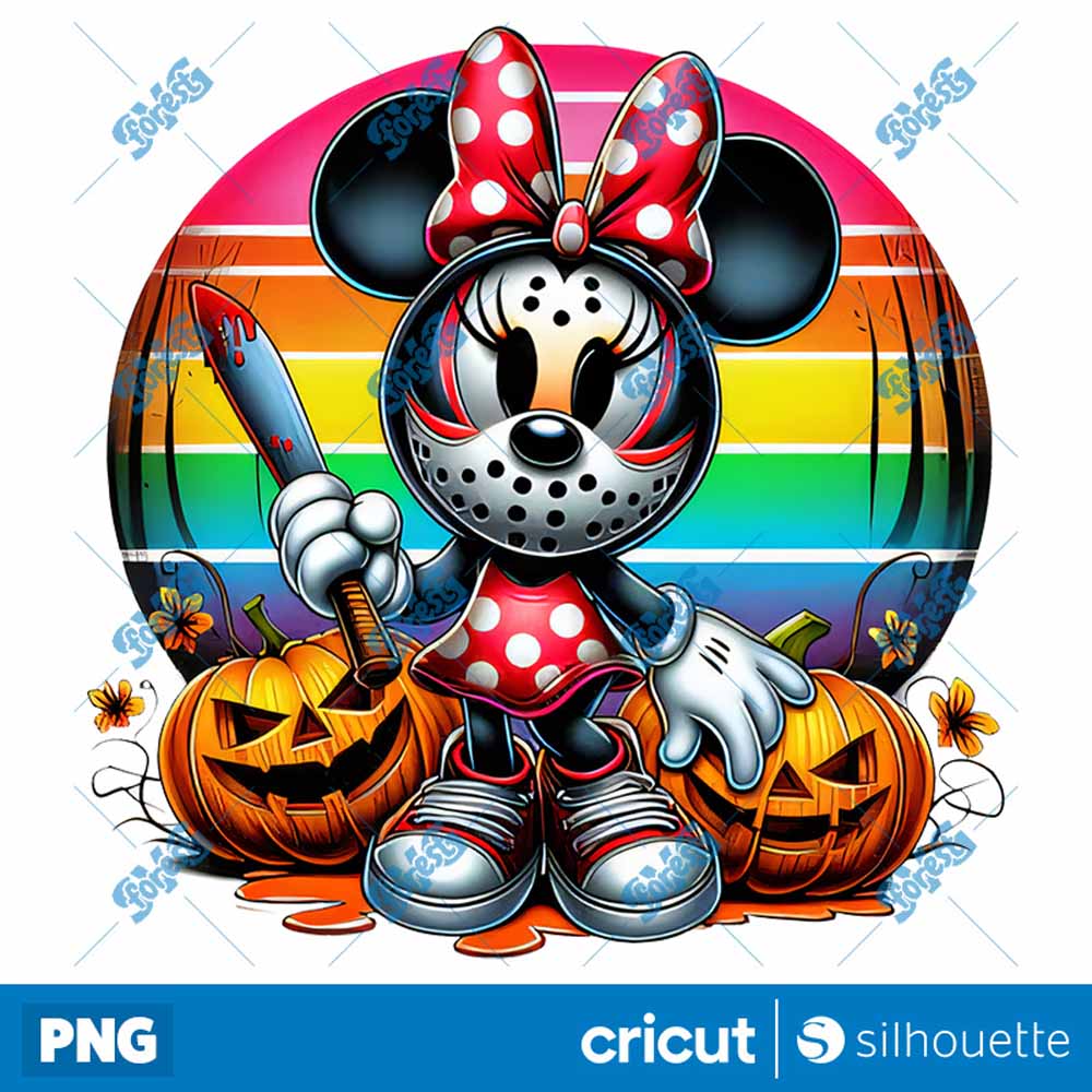 Minnie Halloween Cartoon
  Horror PNG