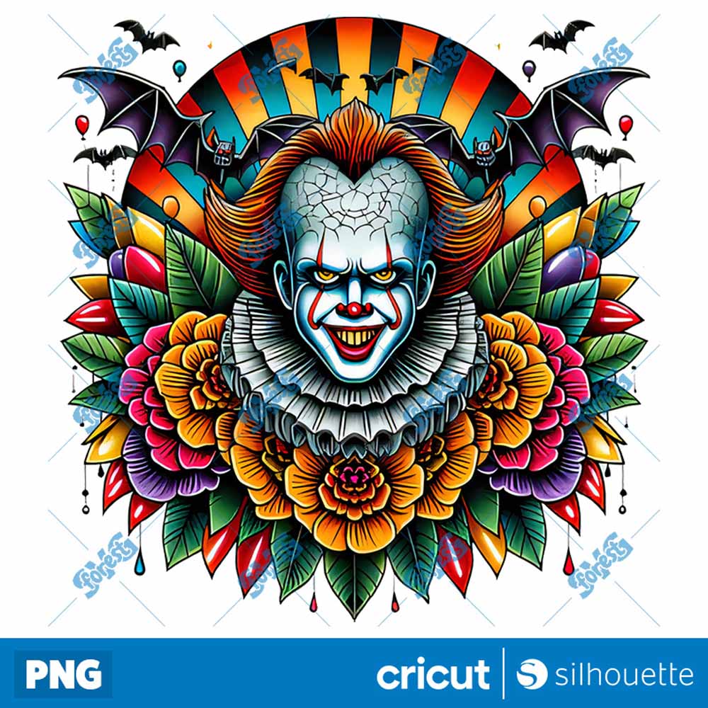 Pennywise Horror Halloween
  Movies Slashers Tattoo Designs PNG