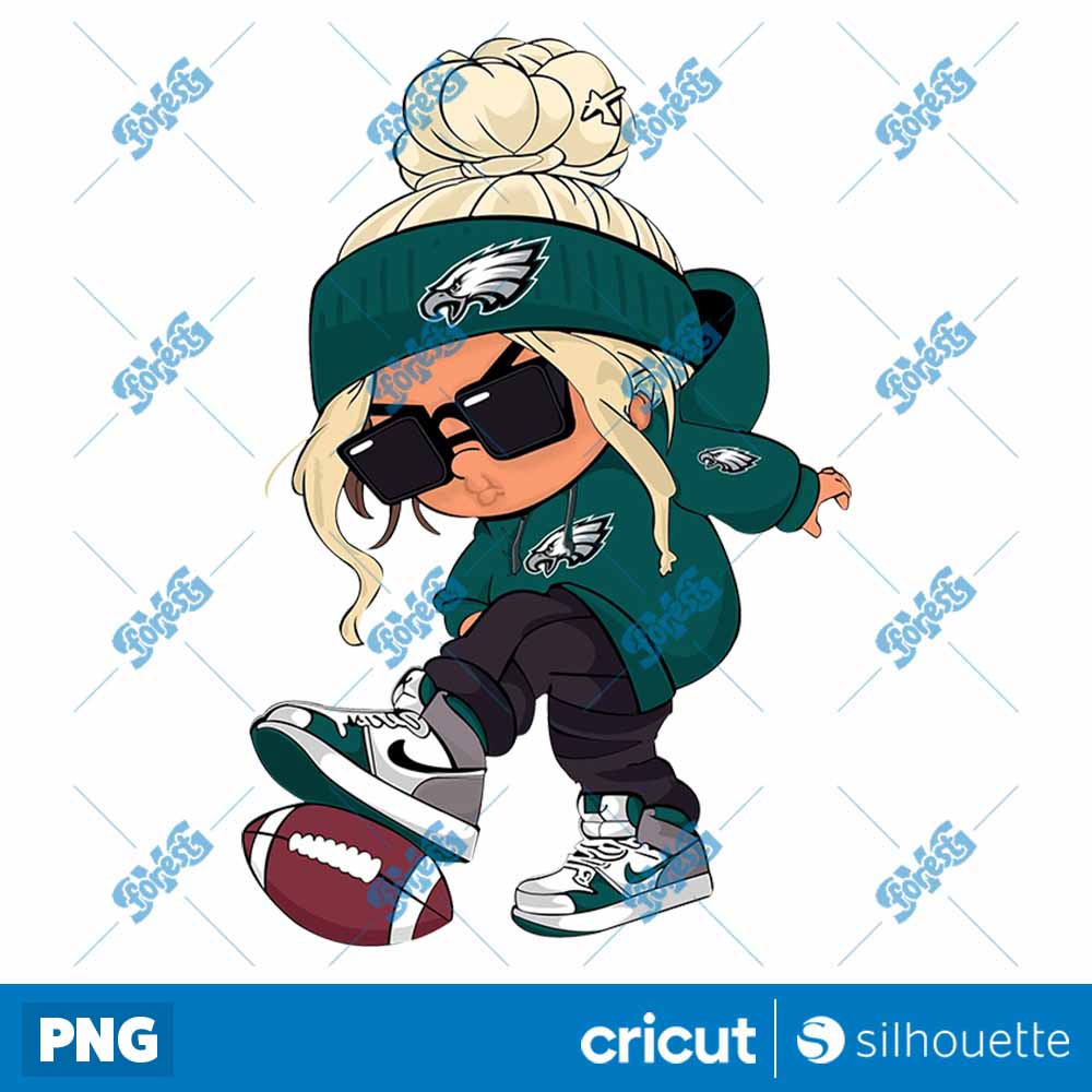 Philadelphia Eagles Cool Girl
  NFL Football Teams PNG