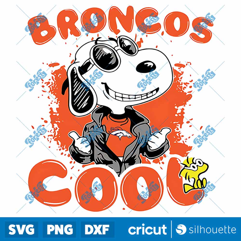 Snoopy Cool Team Denver
  Broncos NFL SVG