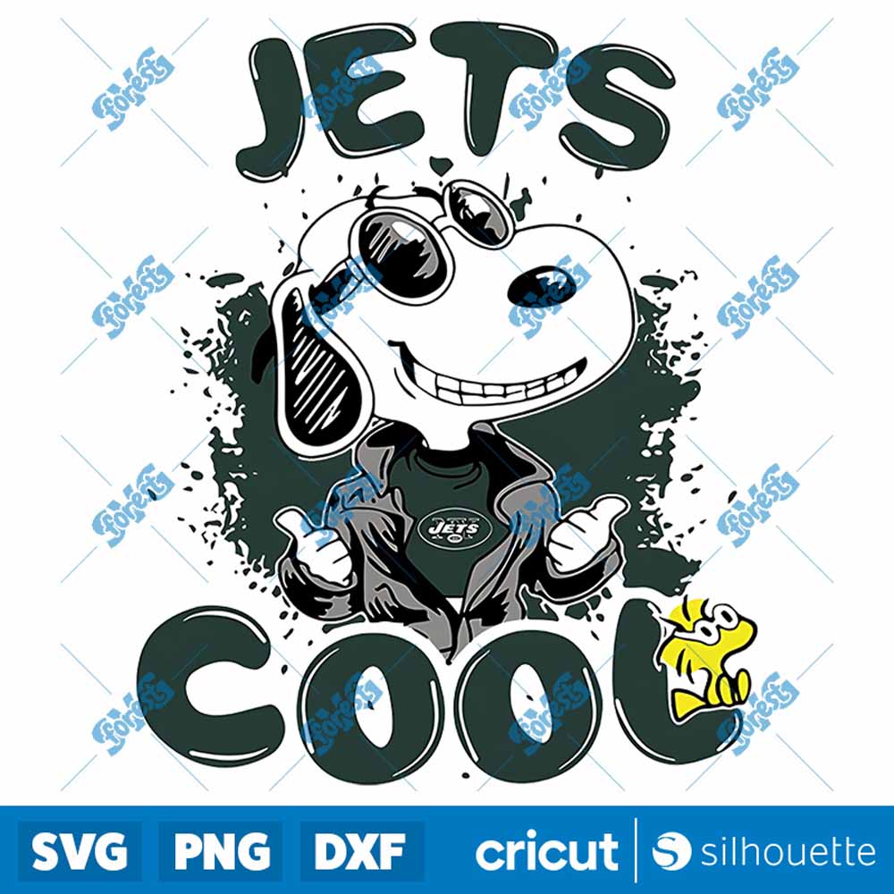 Snoopy Cool Team New York Jets
  NFL SVG