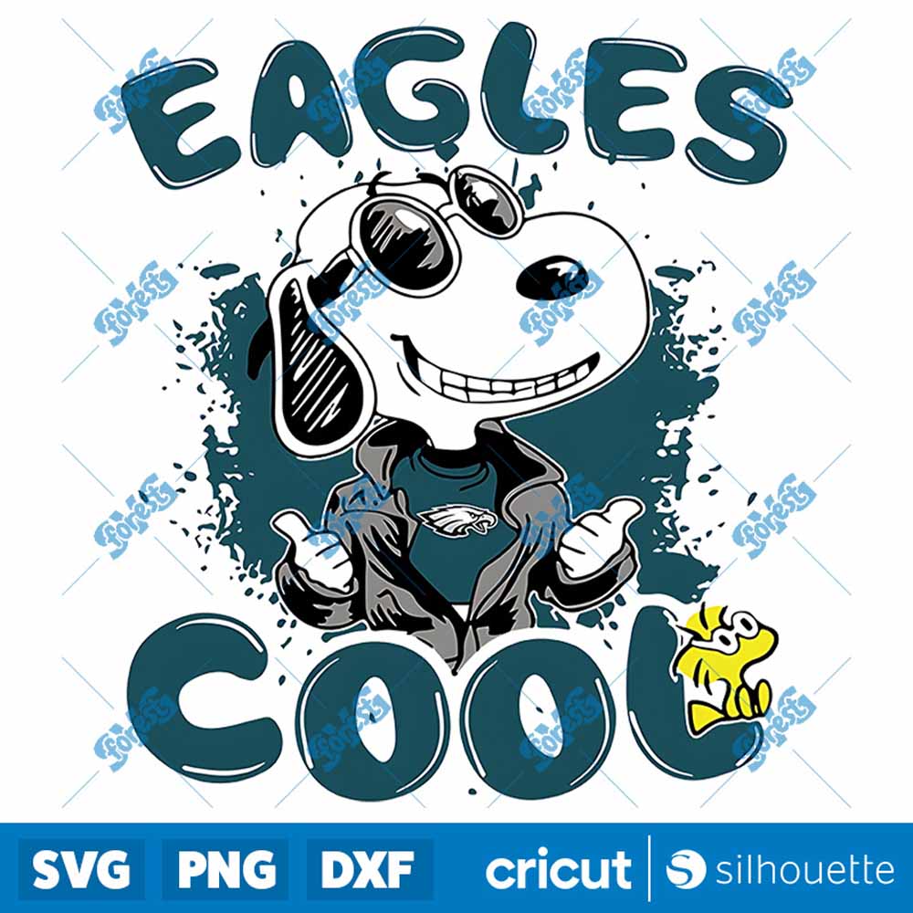 Snoopy Cool Team Philadelphia
  Eagles NFL SVG