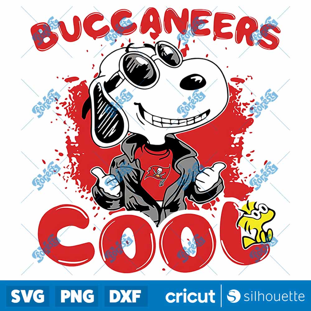 Snoopy Cool Team Tampa Bay
  Buccaneers NFL SVG