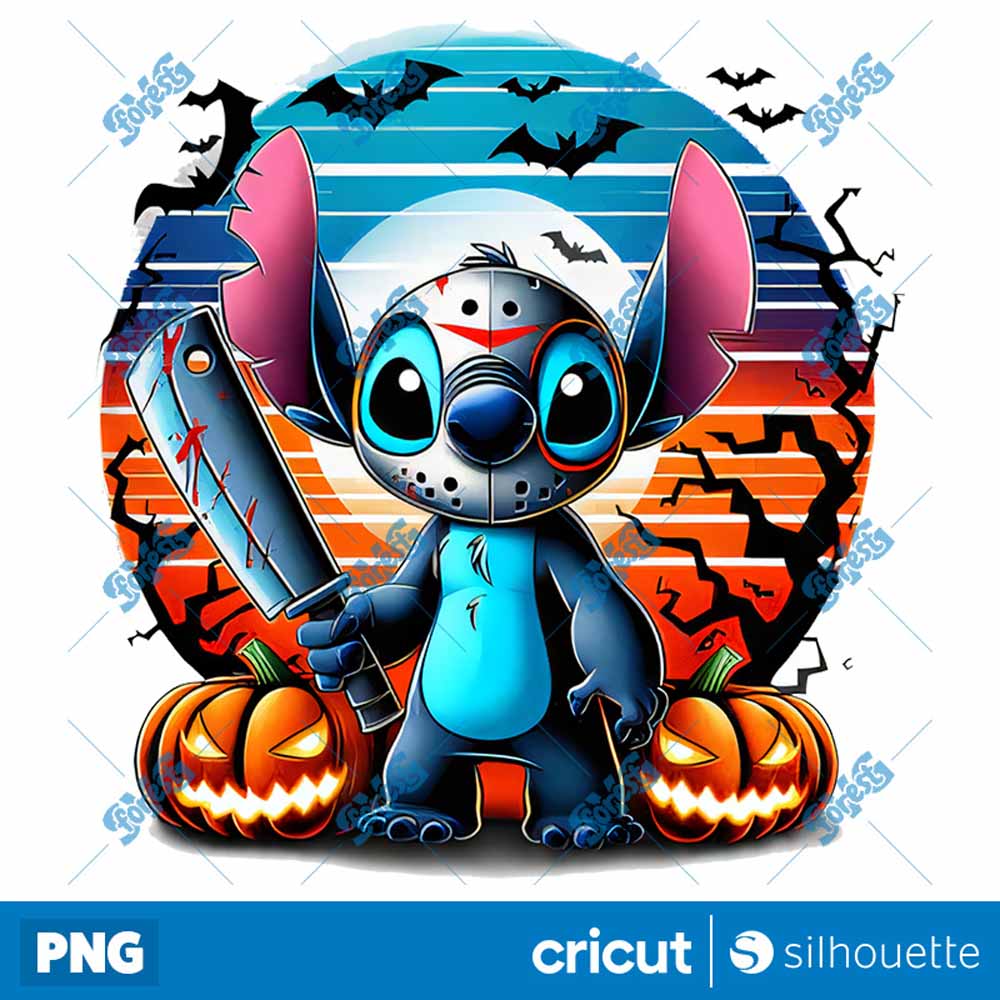 Stitch Halloween Cartoon
  Horror PNG